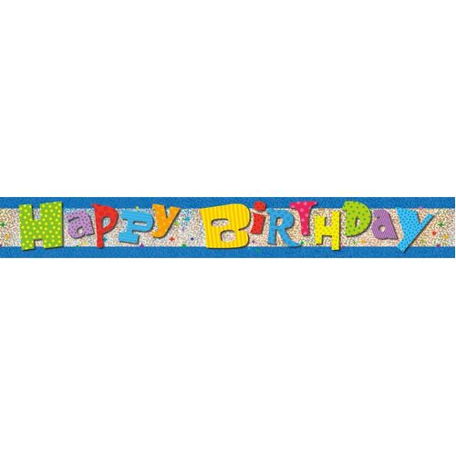 Wacky Happy Happy Birthday Banner 12ft