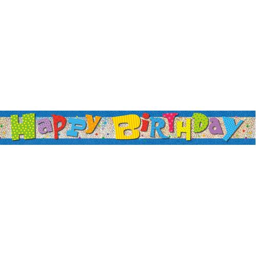 Wacky Happy Happy Birthday Banner 12ft