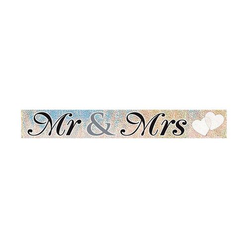 Mr & Mrs Prismatic Banner 12ft