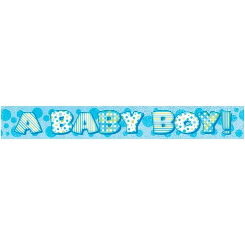 Baby Boy Prismatic Banner 12ft