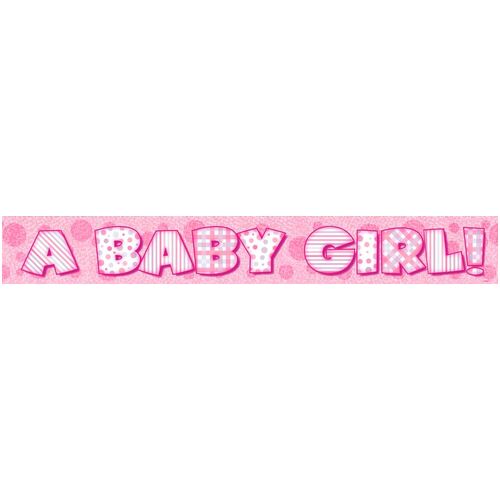 Baby Girl Prismatic Banner 12ft