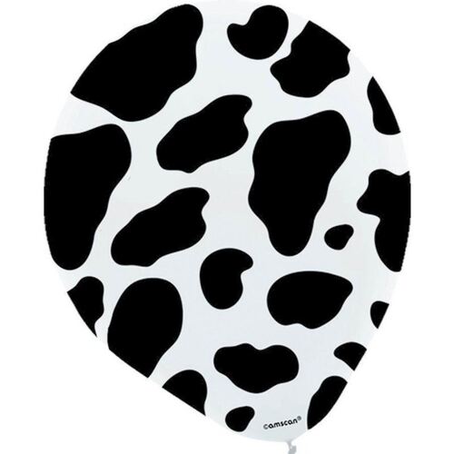 30cm Cow Print Latex Balloons