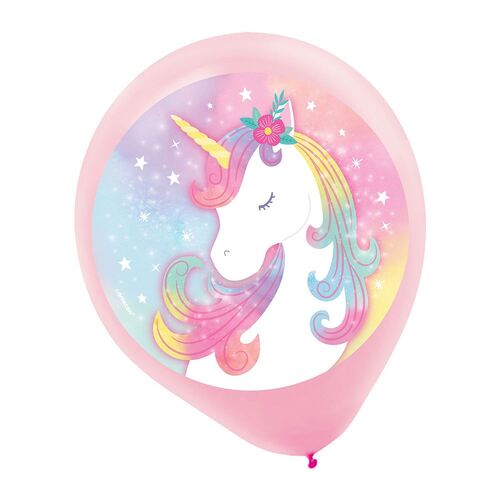 Enchanted Unicorn Latex Balloons 30cm 5 Pack