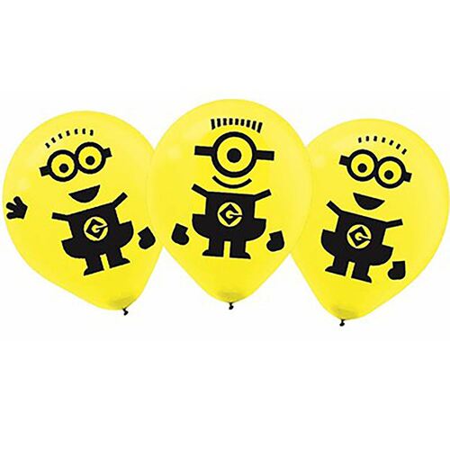 Despicable Me Minion Made  30cm 6 Pack Balloons