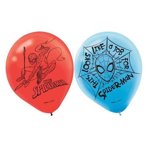 Spider-Man Webbed Wonder 30cm Latex Balloons 6 Pack