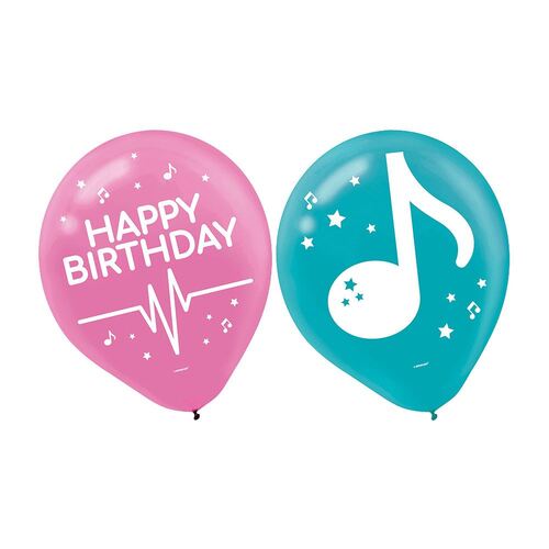 30cm Internet Famous Birthday Latex Balloons 6 Pack