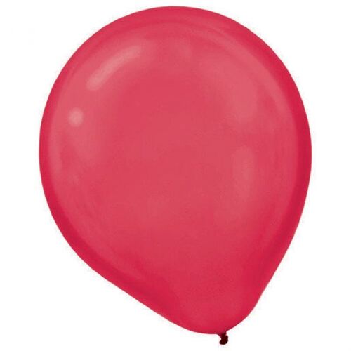 Latex Balloons Pearl 30cm Red 15 Pack