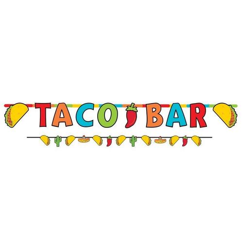 Fiesta Taco Bar Cardboard Banners Set