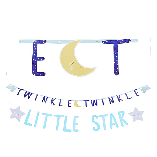 Twinkle Little Star Jumbo Cardboard Letter Banner Kit