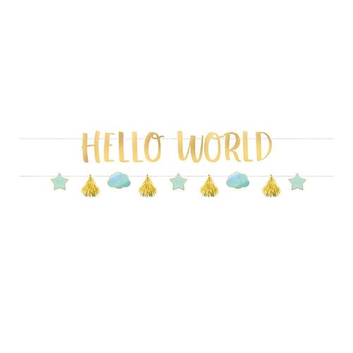 Oh Baby Boy Letter Banners Kit Hello World