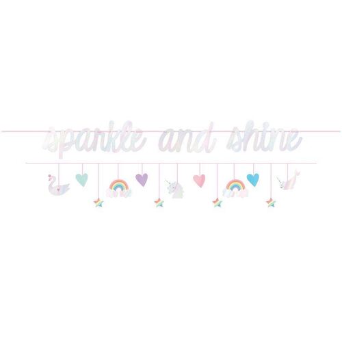 Magical Rainbow Birthday Banners Set 