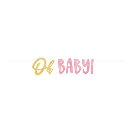 Oh Baby Girl Letter Banner