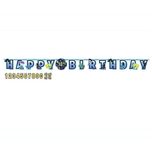 Battle Royal Jumbo Happy Birthday Add-An-Age Letter Banner