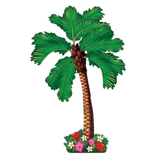 Summer Luau Jointed Cardboard Palm Tree Cutout  