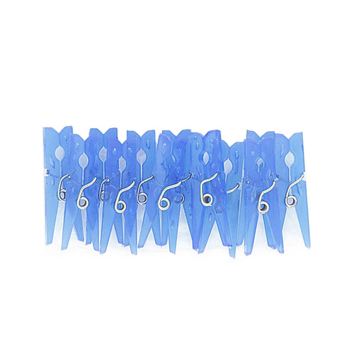 Baby Clothes Pins Blue 12 Pack