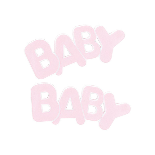 Baby Cake Toppers Pink 2 Pack