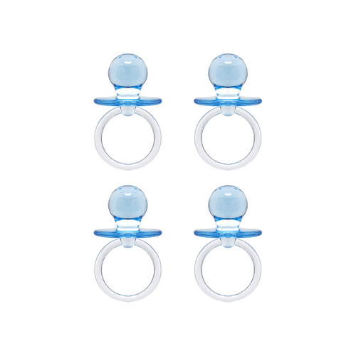 Pacifiers Crystal Blue 4 Pack