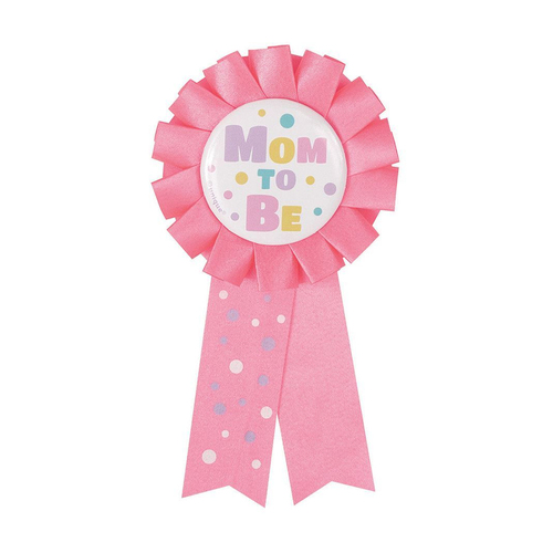 Mum To Be Award Ribbon - Pink