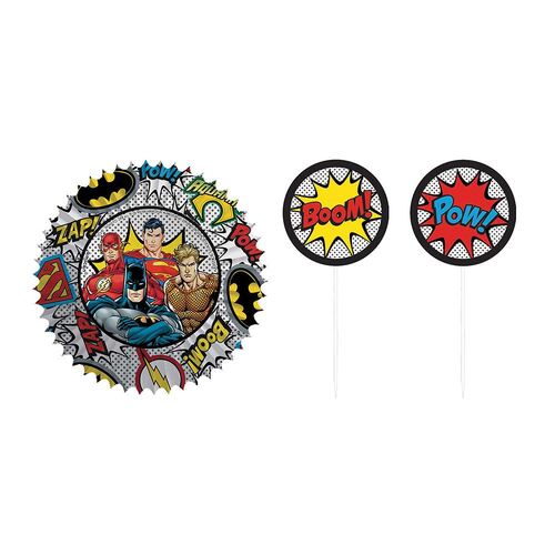 Justice League Heroes Unite Cupcake Cases & Picks Set