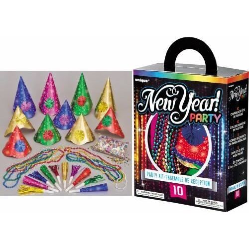 New Years Party Kit For 10 - Asst Colours