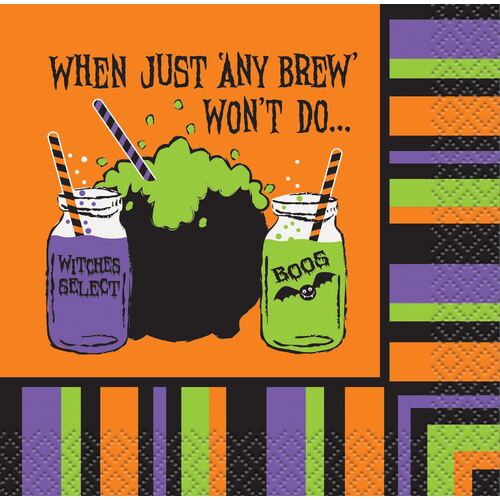 Any Brew Orange Beverage Napkin