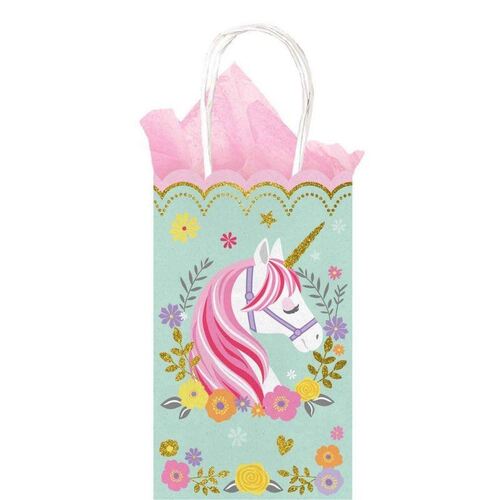 Magical Unicorn Glitter Small Treat Bag 10 Pack