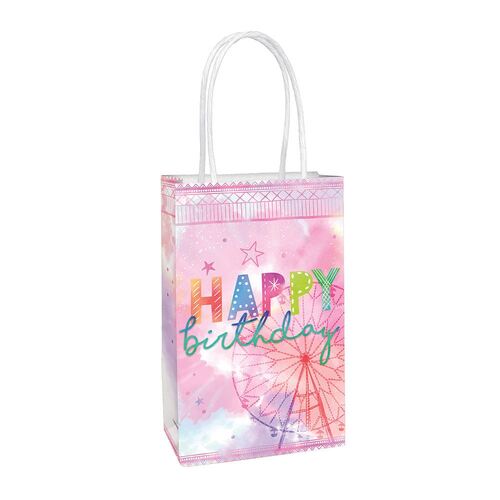Girl-Chella Birthday Paper Kraft Bags 8 Pack
