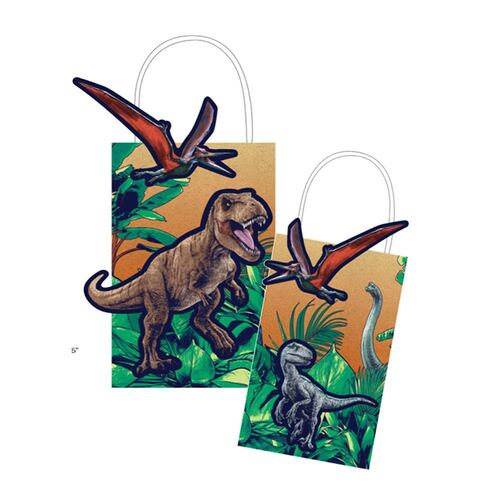 Jurassic Into The Wild Create Your Own Paper Kraft Bags 8 Pack