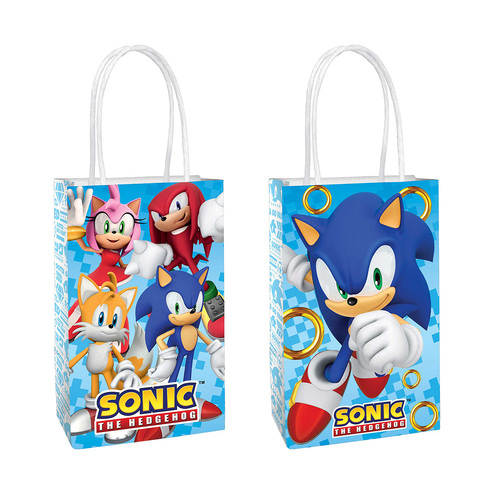 Sonic the Hedgehog Paper Kraft Bags 8 Pack
