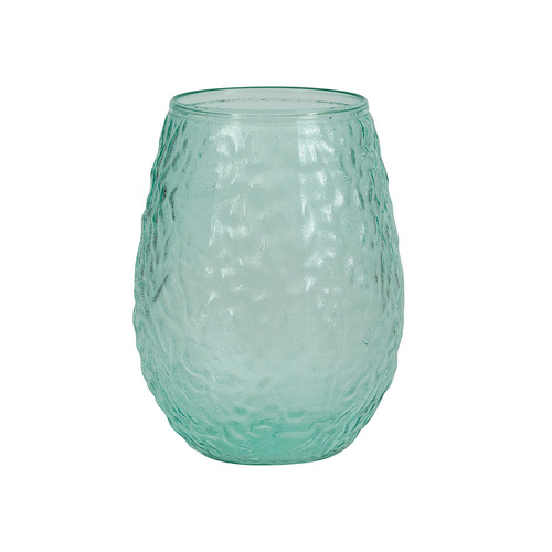 Teal Textured Stemless Wine Glass 591ml