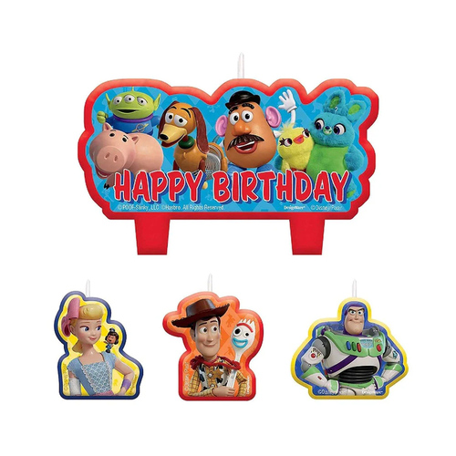 Toy Story 4 Birthday Candle Set 4 Pack