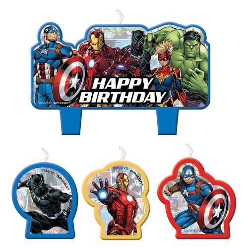 Marvel Avengers Powers Unite Birthday Candle Set