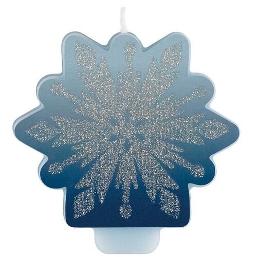 Frozen 2 Glitter and Decal Candle