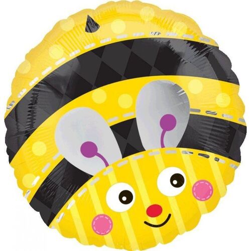 45cm Standard XL Cute Bumble Bee Foil Balloon