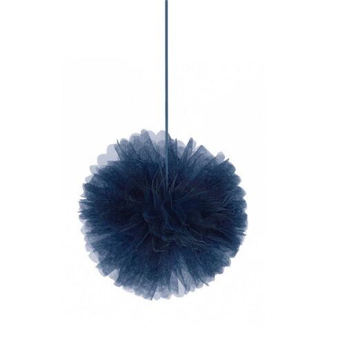 Navy Bride Deluxe Fluffy Tulle Hanging Decorations 3 Pack