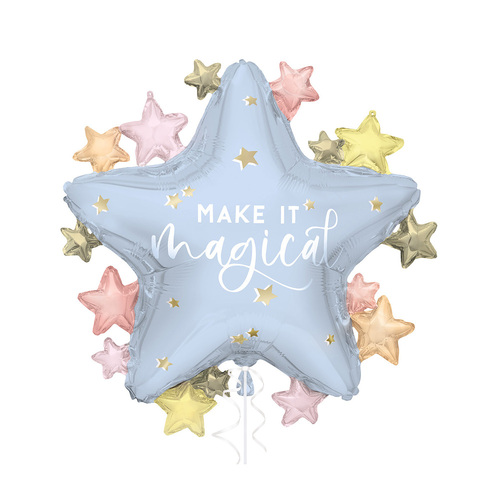 Make It Magical Star Foil Balloon 55.8cm