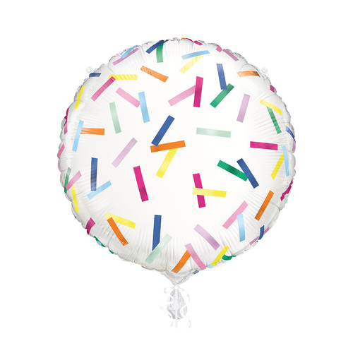 Rainbow Sprinkles Customisable Foil Balloon 63.5cm