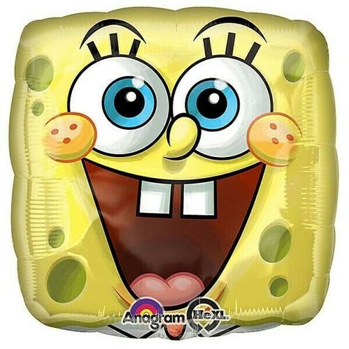 45cm Spongebob Square Face Foil Balloon