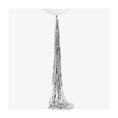 Silver Foil Tassel Balloon Tail 1.82m