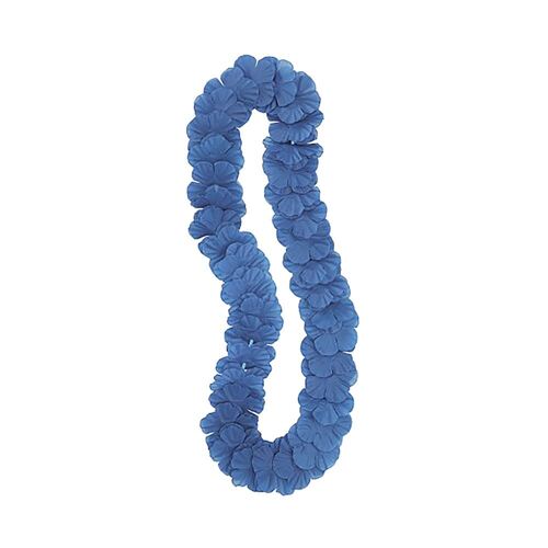 Hawaiian Hawaiian  Flower Lei Royal Blue Flower Lei 