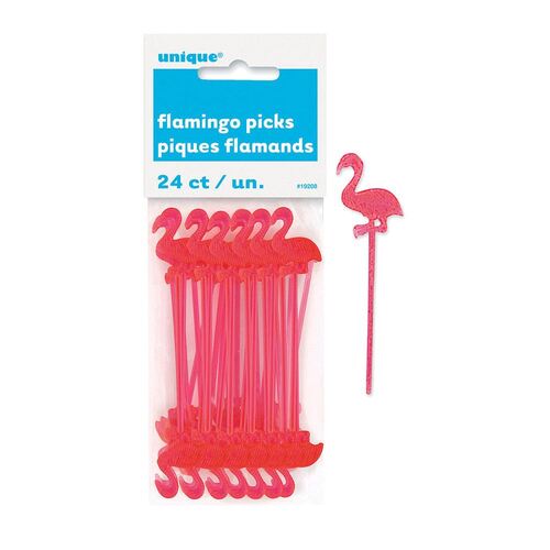 Luau 24 Flamingo Picks 3