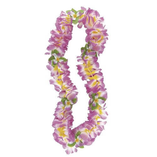 Hawaiian Fancy Orchid Lei Purple And Yellow