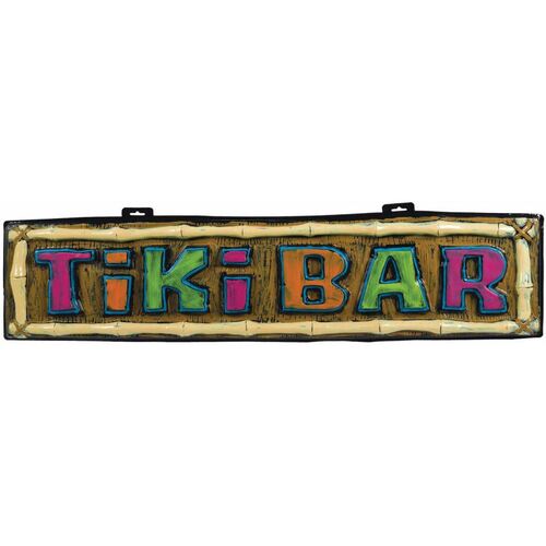 Summer Luau Tiki Bar Vacuum Formed Sign