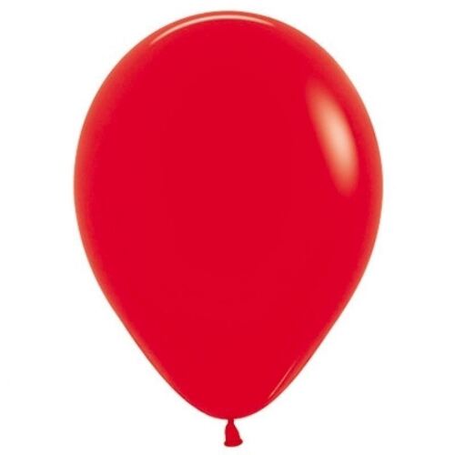 12cm Fashion Red Latex Balloons 50 Pack