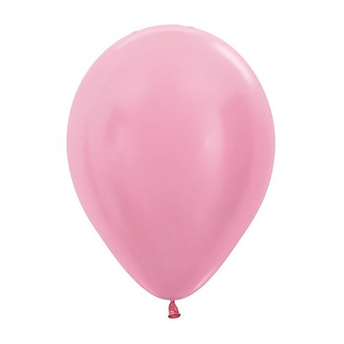 30cm Sempertex Satin Pearl Pink Latex Balloons 50 Pack