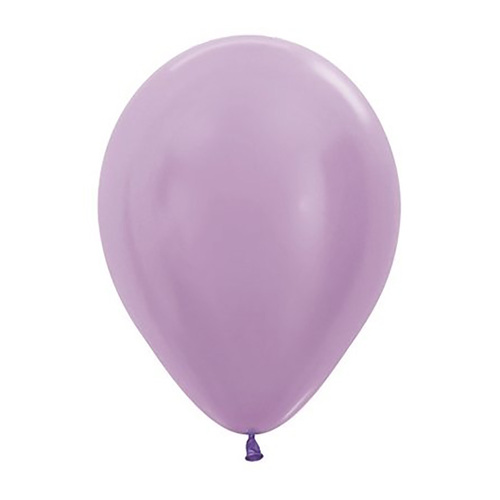 30cm Sempertex Satin Pearl Lilac Latex Balloons 50 Pack