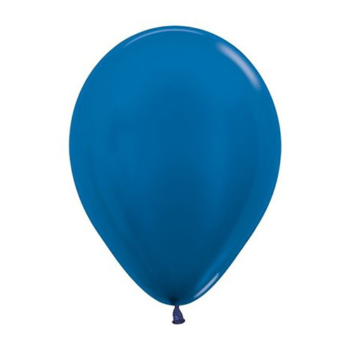 30cm Sempertex Metallic Blue Latex Balloons 50 Pack