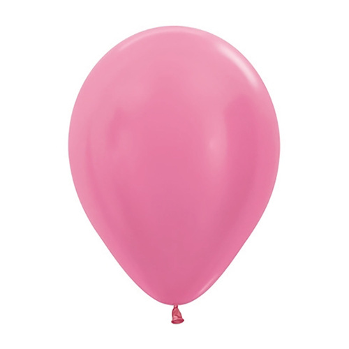 30cm Sempertex Satin Pearl Fuchsia Latex Balloons 100 Pack