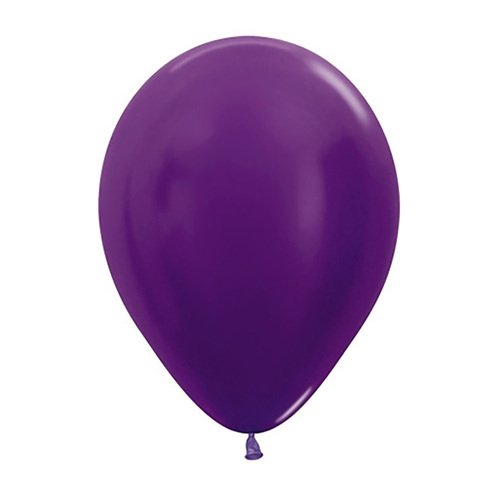 30cm Sempertex Metallic Purple Violet Latex Balloons 100 Pack