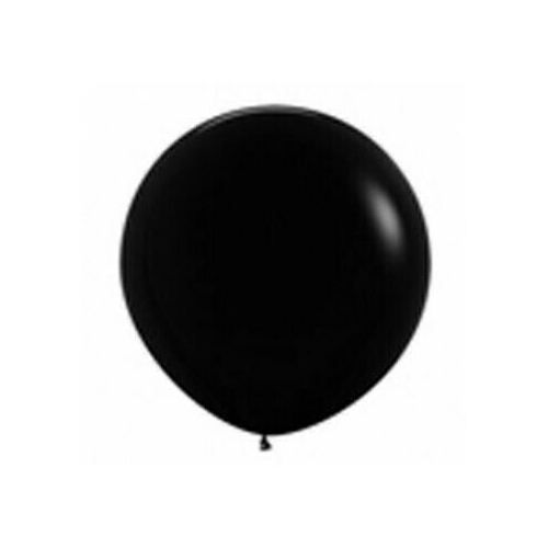 90cm Fashion Black Latex Balloons 2 Pack